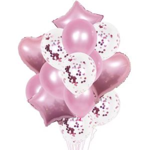 Ramilletes Globos – Rosa 14pcs