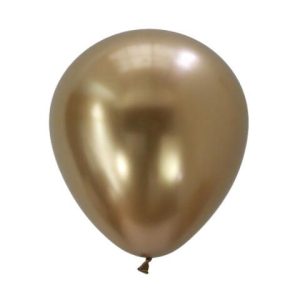 Globos Cromado R12 Oro x 25
