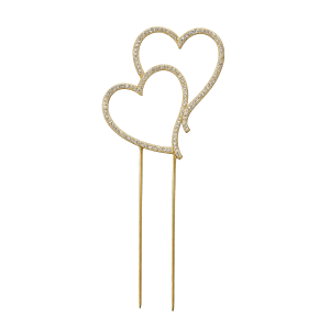 Topper Corazones Dorado