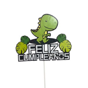 Topper Feliz Cumpleaños Dinosaurio