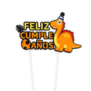 Topper Feliz Cumpleaños Dinosaurio