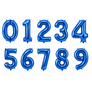 Globo Número Azul 32¨