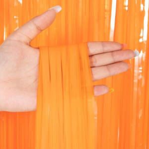 Cortina Pastel Naranja