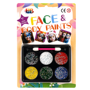 Kit Pintura de Cara / Cuerpo c/Glitter